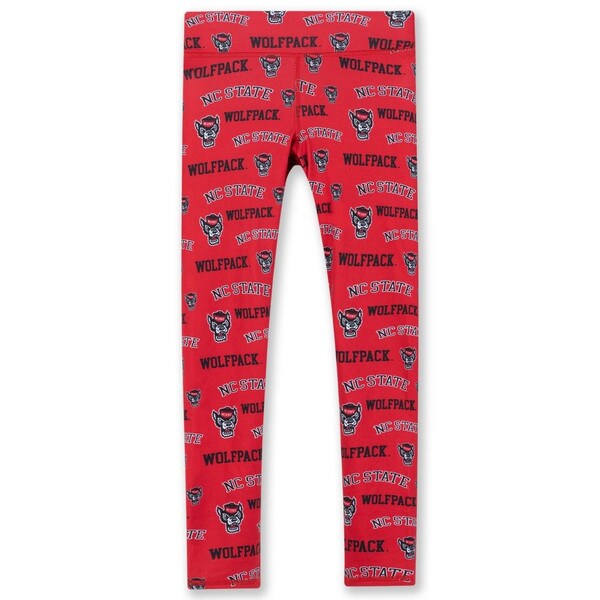Red Youth Girls Leggings - All Over